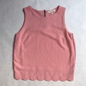 Blush scalloped edge shell